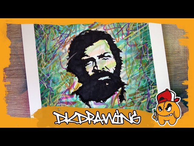 draw me #1 pop art skull graffiti stencil spray paint - Art - Sticker