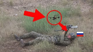 Ukrainian FPV Drone Hit Russian intelligence officers in the destroyed village of Novobakhmutovka!