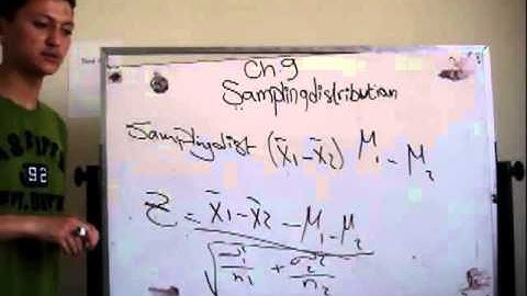 Statistics - Ch 9 " Sampling Distribution " # Part 2