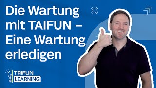 Taifun Wartung Eine Wartung Erledigen