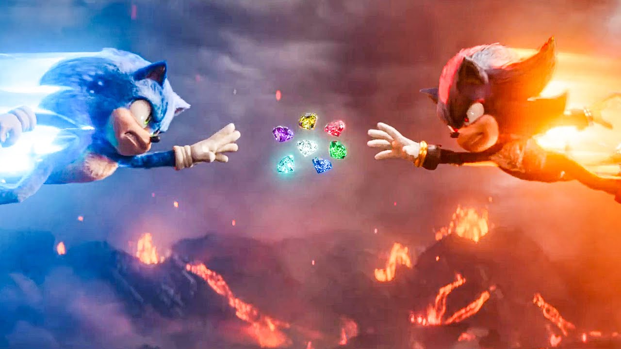 SONIC THE HEDGEHOG 3 “Chaos Emeralds Fight” New Teaser Trailer (2024 ...
