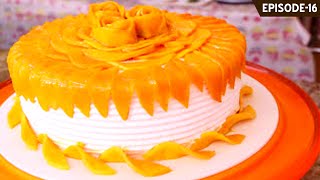 Learn how to make a beautiful eggless Mango Cake - Part 1  (mango sponge cake in this episode)