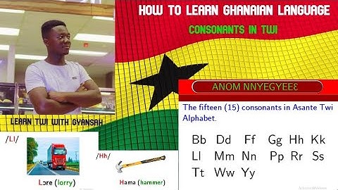 How To Learn Ghanaian Language (Twi Consonant) (Lesson 3)