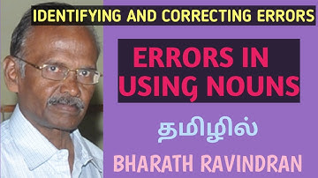 Identifying and Correcting Errors / Errors in using Nouns/ PG TRB/Bharath Ravindran/Bharath Academy