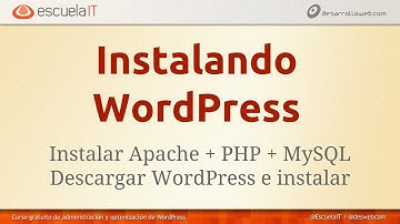 Instalación de Wordpress sobre Windows y Mac