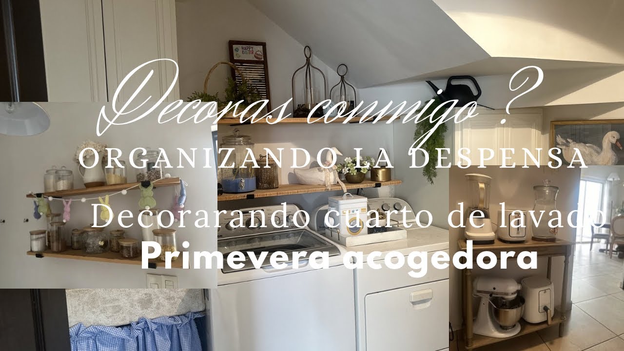 Decorando el cuarto de lavado/organizando mi alacena y los electrodomésticos/ocurrió un accidente 