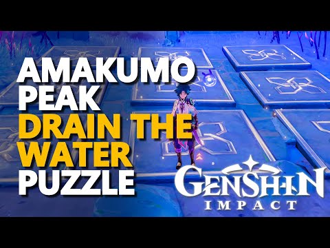 Amakumo Peak Puzzle Genshin Impact (Drain The Water)