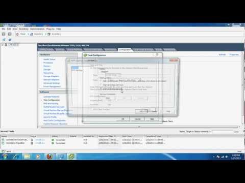 Synchronizing ESX/ESXi time