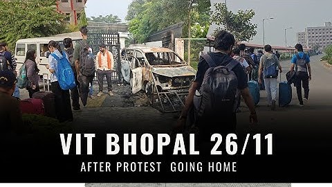 VIT Bhopal University 26/11 After protest. Video going home vlog  with Friends#vlog #instagram 