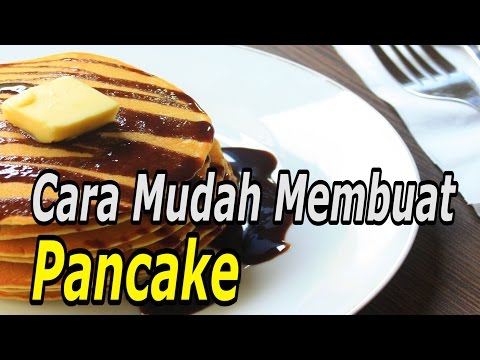 Pancake ala Cafe yang super empuk dan menul menul Doovi