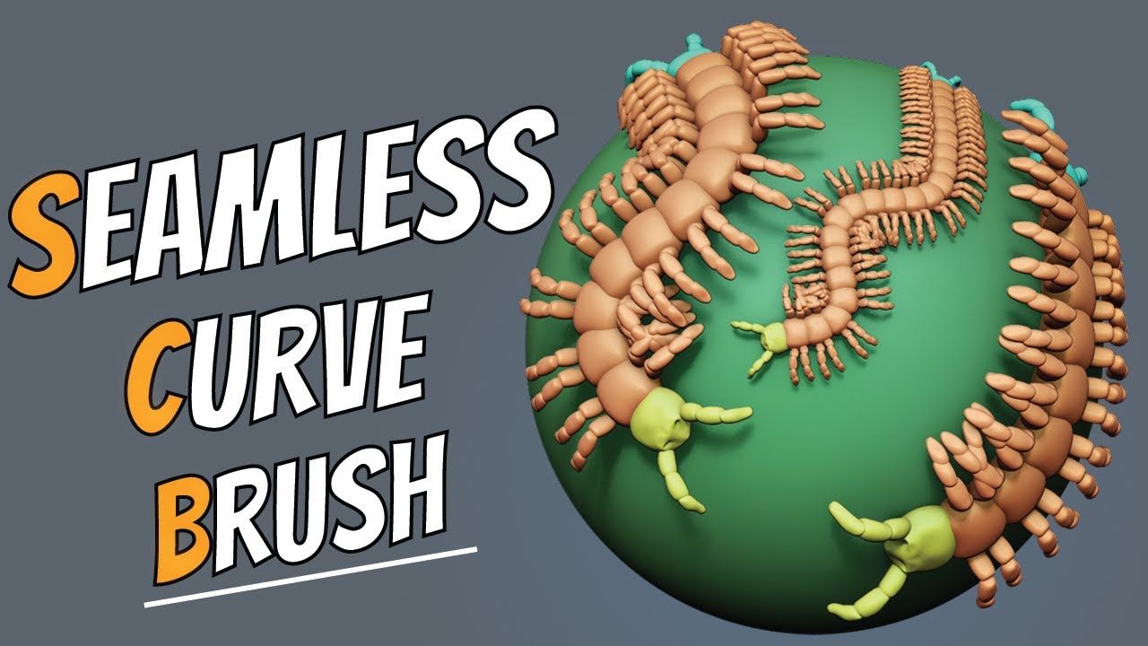 ZBrush Secrets - Create Seamless Curve Brush - YouTube