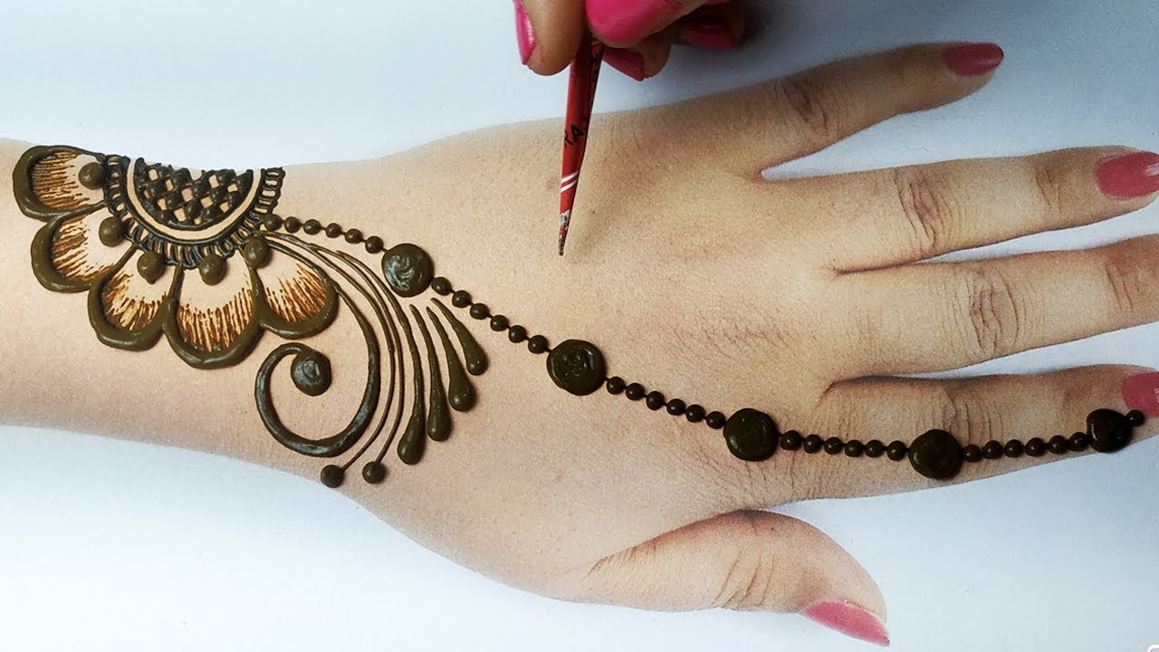 Easy Beautiful Mehndi Design - Stylish Mehndi design for hands ...