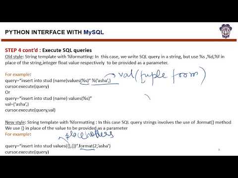 Lecture 1 : PYTHON MYSQL INTERFACE - YouTube