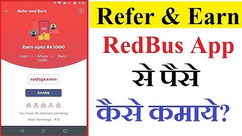 How To Earn Money From RedBus App In Hindi | RedBus App Refer and Earn Program