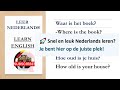 Nederlandse en Engelse dagelijkse zinnen - Learn ENGLISH!