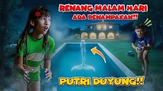 DISTA HISTERIS😱!! RENANG MALEM ADA PENAMPAKAN HANTU DUYUNG MENGERIKAN!! TERNYATA ITU.. #viralvideo