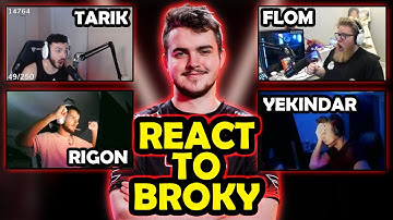 CS:GO PROS & CASTERS REACT TO BROKY PLAYS