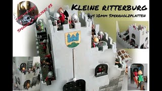 Ritterburg Castle Festung aus Holz für Kinder selber bauen DIY für Playmobil