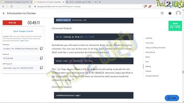 Introduction to Docker on Google Cloud Hands-on Practice on QwikLabs | NPTL | Coursera | GCP