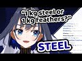 Which is Heavier, a Kilogramme of Steel or a Kilogramme of Feathers?【Hololive EN | Ouro Kronii】