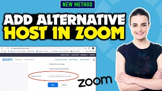 How to add alternative host in zoom 2024 | How to 1 Minute