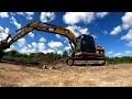 CAT 315 работа планировочным ковшом