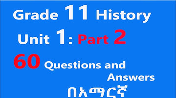 Grade 11 History Unit 1 Part 2: History, Historiography and Human Evolution Questions and Answers