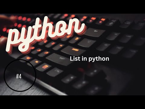 List in python | python for bignners