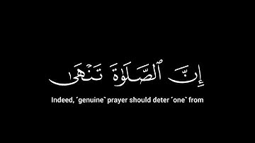﴿إن الصلاة تنهى عن الفحشاء والمنكر﴾🍁كروما شاشة سوداء قرآن كريم🍁القارئ عبد الرحمن مسعد🍁 سورة العنكبوت