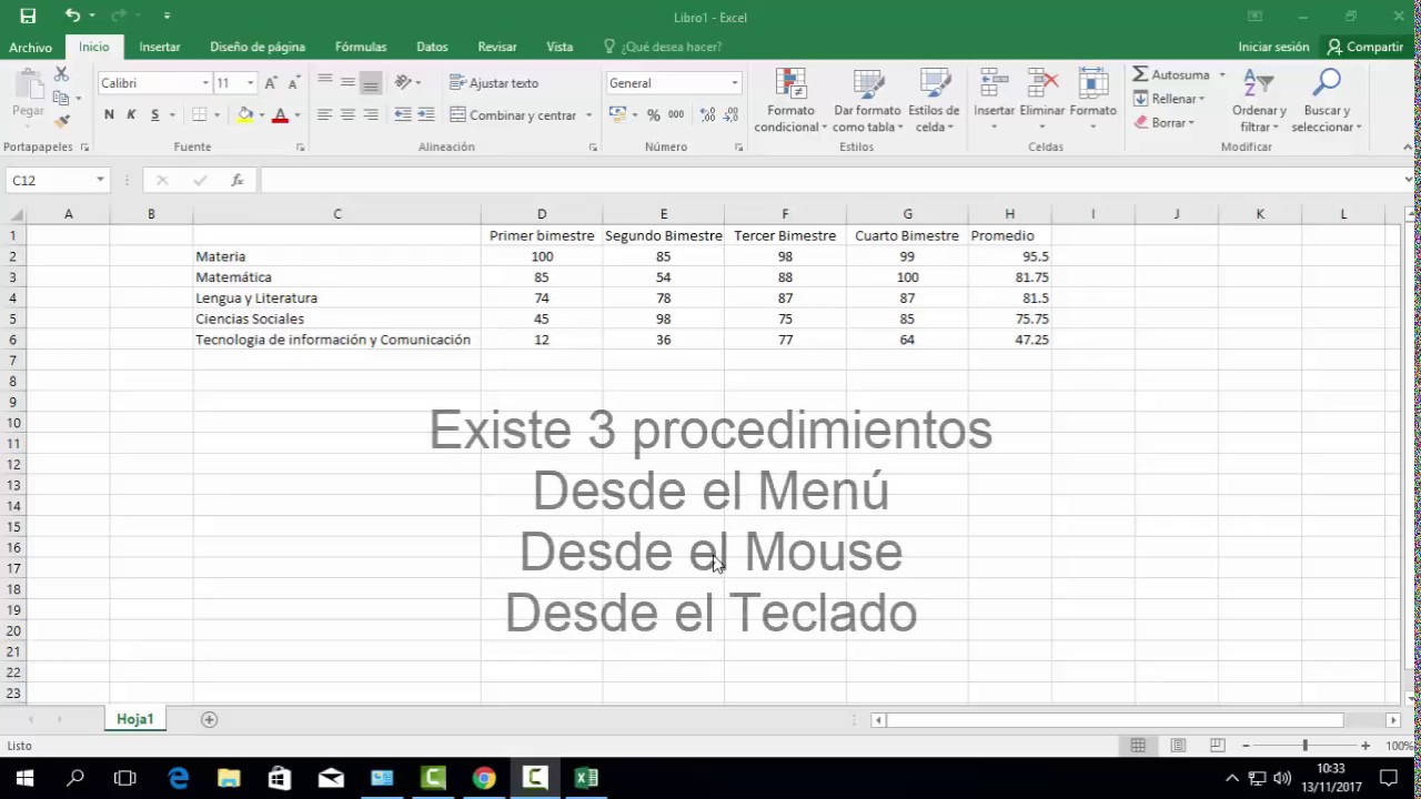 Insertar varias filas en excel