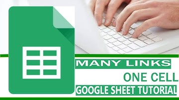 How to add multiple links in Google Sheets Google Sheet tutorial | Google Sheet
