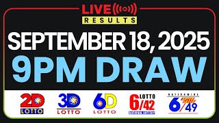 9PM PCSO LOTTO RESULTS TODAY SEPTEMBER 18, 2025 | SWERTRES EZ2