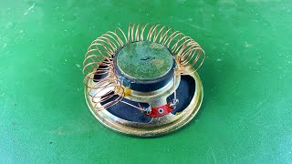 Electric Free Energy Self Running By Speaker Magnet With Copper Wire