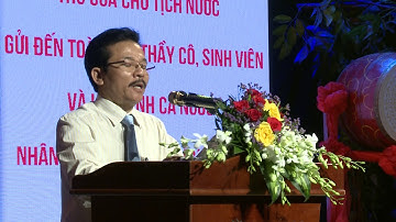 Đọc thư chúc mừng của chủ tịch nước | Khai giảng năm học 2017 - 2018 | 2017.10.10.(06)