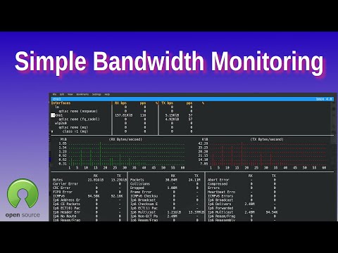 Simple Bandwidth Monitoring - Four Great Open Source tools for monitoring your system bandwidth.