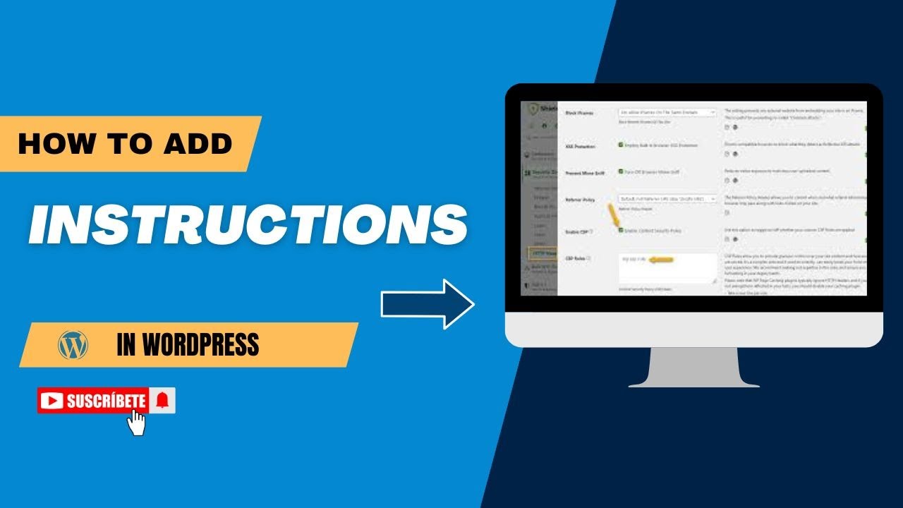 How To Add Instructions In WordPress - YouTube