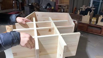 Cross Halving Joint Shelf for Woodworking Miscellaneous Things