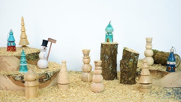 4 Easy To Make Christmas Decorations with a Lathe