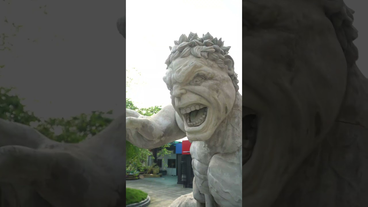 Epic Hulk Cement Statue Reveal! 