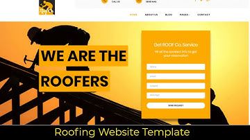Roofing Website Template GetWebBuilder