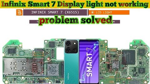 Infinix Smart 7(x6515) Display light problem jumper solution|#thesoilboy
