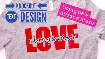 How to Create Knockout Text in Design Space
