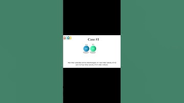 elastic collision in one dimension animation | motion and force animation |1st year physics #swaj