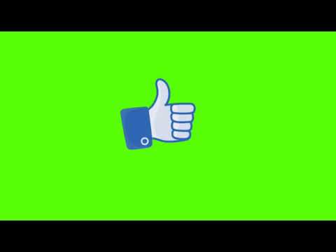 like-button-effect-green-screen