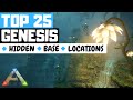 TOP 25 HIDDEN RATHOLE BASE LOCATIONS GENESIS (ARK: Survival Evolved)