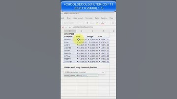 How to Use Filter with Choosecols Function