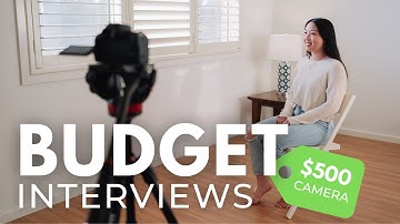 How To Shoot A Budget Cinematic Interview WITHOUT LIGHTS!