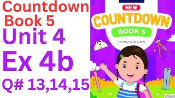oxford countdown book class 5 Unit 4 Ex 4b| class 5 Unit 4 Ex 4b Q# 13,14,15💯 solution @ytacademy198