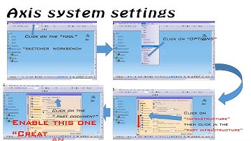 Basic settings in Catia (Axis, toolbar postion,Language.etc)