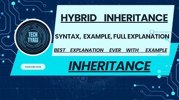 Hybrid Inheritance in C++ | Syntax & Example | Best Explanation Ever in Hindi 😃😃